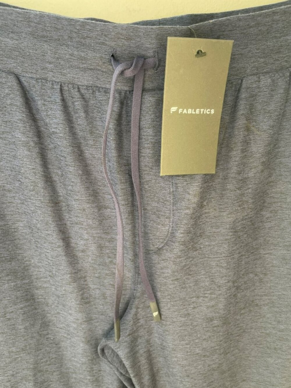 Fabletics Cloud Jersey Jogger Pants Navy Heather Women's Size L Regular 29" NWT - Picture 3 of 9